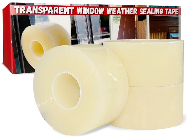 Main image of Window Sealing Tape, AC Insulation, 3 Pack - 2 inch x Total165yds(495 FT) Waterproof Blocker for Cold Heat Air, Windproof, No Residue Strong Adhesive