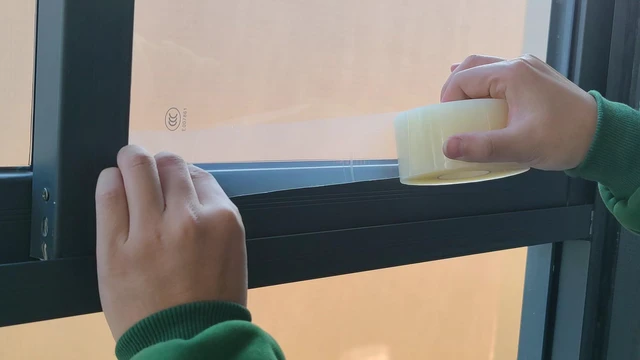 Alt view image 5 of 7 - Window Sealing Tape, AC Insulation, 3 Pack - 2 inch x Total165yds(495 FT) Waterproof Blocker for Cold Heat Air, Windproof, No Residue Strong Adhesive