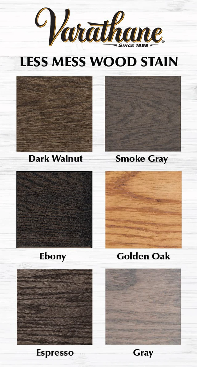 Alt view image 7 of 7 - Less Mess Espresso Wood Stain & Applicator Built-In Applicator, Interior Wood Projects, Water-Based, Easy Touch-Up, Low Drip Formula, 4 Oz