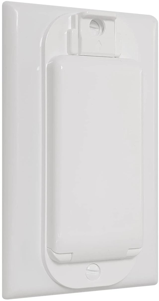 Alt view image 3 of 7 - 4 Pack Rocker Light Switch Cover Guard, Baby Proof, White Wall Switch Protector, Prevents Accidental On/Off, Protects Circuits from Kids & Pets, Easy Install, Screws Included
