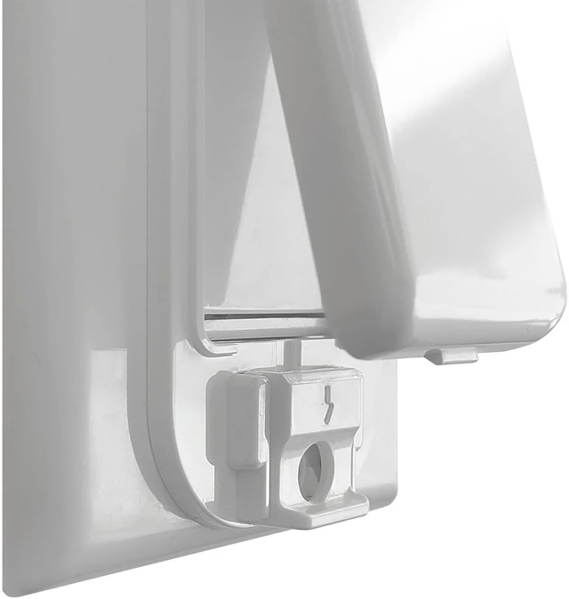 Alt view image 2 of 7 - 4 Pack Rocker Light Switch Cover Guard, Baby Proof, White Wall Switch Protector, Prevents Accidental On/Off, Protects Circuits from Kids & Pets, Easy Install, Screws Included