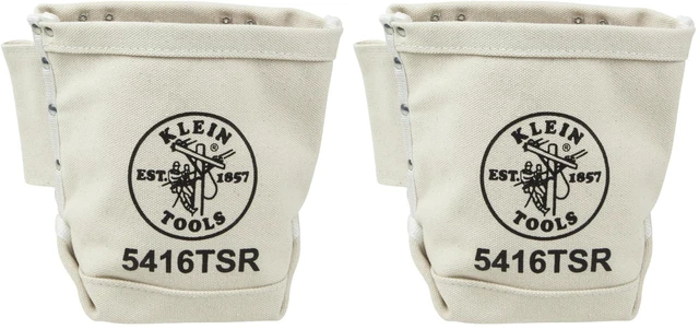 Main image of 5416TSR Tool Bag, Bolt Bag with Bull Pin Loops and Drain Holes, Sturdy No. 4 Canvas, Tunnel Loop Connect, 5 x 9 x 10-Inch (Pack of 2)