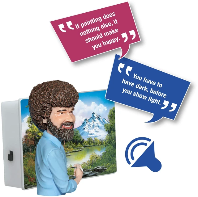 Alt view image 4 of 7 - Bob Ross Talking & Night Light, Wireless Sound Activated On/Off Light Switch, Clap Detection, Perfect for Kitchen/Bedroom/TV/Appliances, 120 V Wall Plug, Smart Home