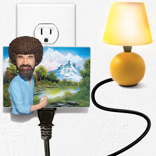Alt view image 6 of 7 - Bob Ross Talking & Night Light, Wireless Sound Activated On/Off Light Switch, Clap Detection, Perfect for Kitchen/Bedroom/TV/Appliances, 120 V Wall Plug, Smart Home