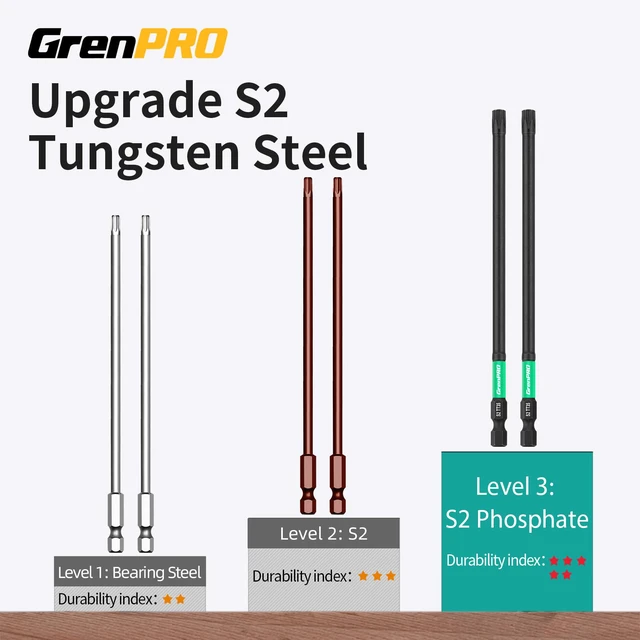 Alt view image 4 of 7 - 6" Torx Bit Set 14pc TT7-TT40, S2 Steel Magnetic Screwdriver Bits Impact Driver Bit Set, CNC Machined Torx Bits Security Torque, Tamper Proof Torx Bit Set, Star Screwdriver Bits Sets