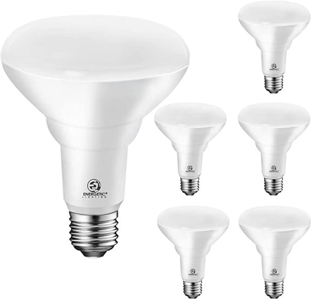 Main image of Energetic LED Recessed Light Bulbs BR30, 65W Equivalent, Dimmable, Cool White 4000K, Indoor Flood Lights for Recessed Cans, 6 Pack