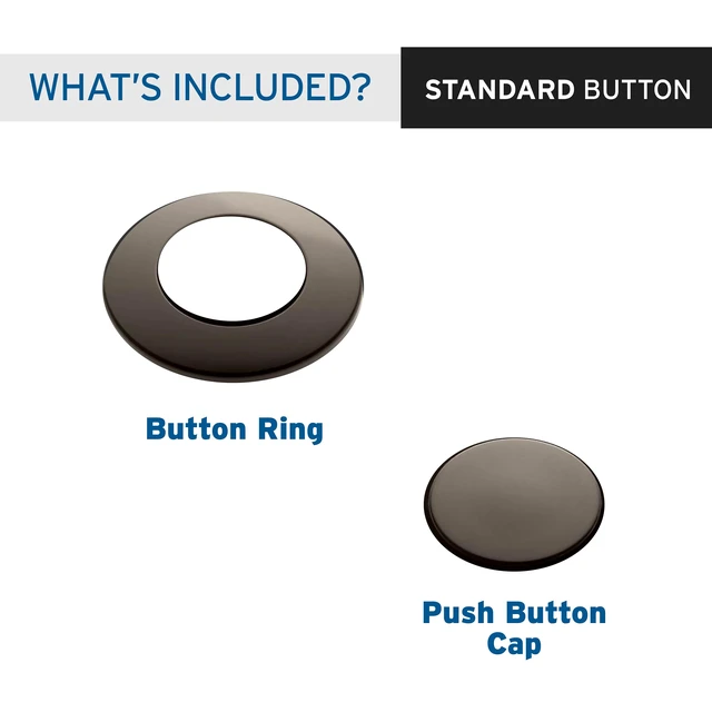 Alt view image 2 of 7 - Air Switch Decorative Button for Dual Outlet Garbage Disposal Air Switch Kit, STC-MB, Mocha Bronze