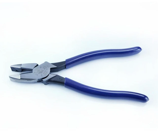 Alt view image 3 of 7 - D213-9NE Pliers, Made in USA, 9-Inch Side Cutters, High Leverage Linesman Pliers Cut Copper, Aluminum and other Soft Metals
