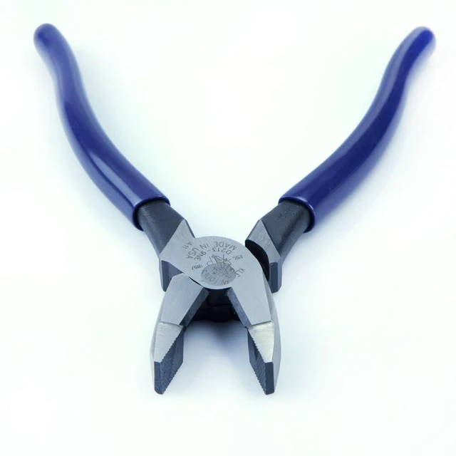 Alt view image 4 of 7 - D213-9NE Pliers, Made in USA, 9-Inch Side Cutters, High Leverage Linesman Pliers Cut Copper, Aluminum and other Soft Metals