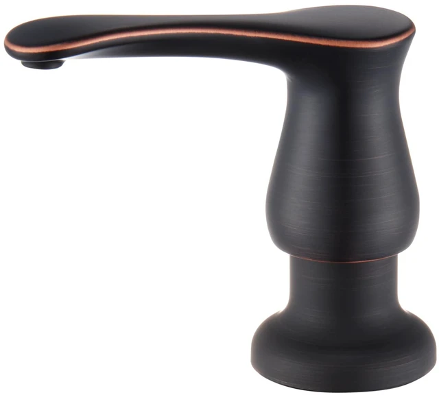 Main image of Kitchen Sink Soap Dispenser with 17 OZ Bottle - Oil Rubbed Bronze Bronze Soap Dispenser fot Kitchen Sink, Built in Soap Dispenser, Liquid Dispenser, Refill from The Top, G086ORB