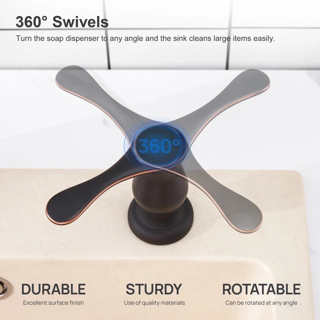 Alt view image 4 of 7 - Kitchen Sink Soap Dispenser Oil Rubbed Bronze, G086ORB-G Under Sink Soap Dispenser with 40" Silicone Extension Tube, Say Goodbye to Frequent Refills