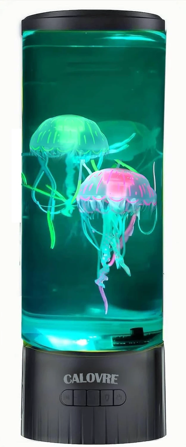Alt view image 4 of 6 - Large Jellyfish Lamp Gifts for Kids Adults Electric Fantasy Tank Aquarium Night Mood Light for Birthday Holiday Home Christmas Decoration Relaxion