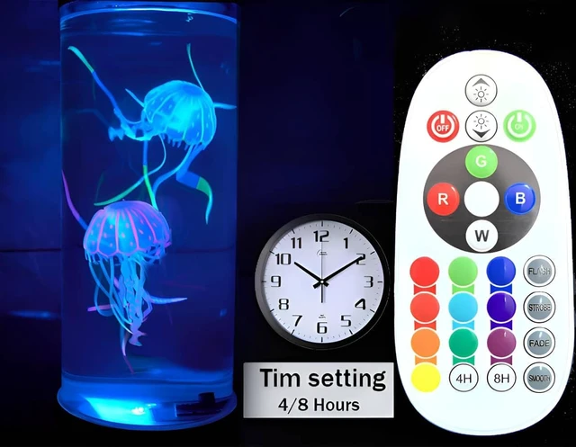 Alt view image 3 of 6 - Large Jellyfish Lamp Gifts for Kids Adults Electric Fantasy Tank Aquarium Night Mood Light for Birthday Holiday Home Christmas Decoration Relaxion