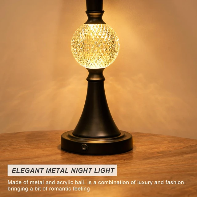 Alt view image 5 of 7 - 28.5" Black Table Lamps Set of 2, Tall Luxury Bedside Lamps with Night Light, USB A+C Charging Ports, Elegant Metal Nightstand Lamps for Bedroom Office End Table Decoration