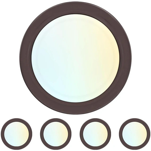 Main image of 6 Inch LED Disk Lights, 12.5W, 1000LM, 120V, Bronze (4 Pack) Dimmable Flush Mount Ceiling Light, 5CCT Selectable 2700K 3000K 3500K 4000K 5000K, Damp Rated, CRI 90, 50,000 Hours, ETL