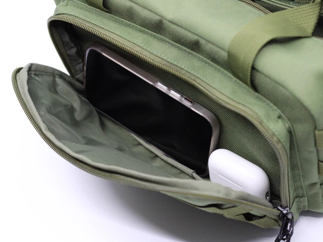 Alt view image 6 of 7 - 12-Inch Heavy Duty Tool Bag,Tactical,Gear,Range, EDC, Tool Bag for cars, Multi-Purpose Work Bag for Mechanics, Electrician, Carpenters, Builders, Plumbers (Olive Green)