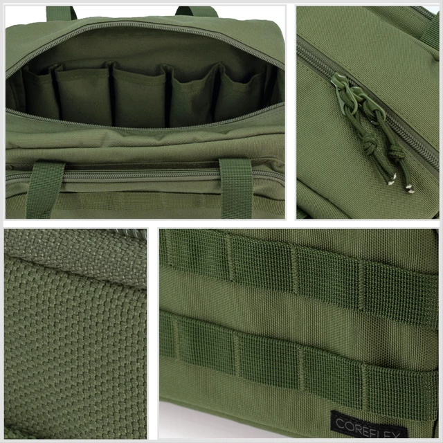 Alt view image 3 of 7 - 12-Inch Heavy Duty Tool Bag,Tactical,Gear,Range, EDC, Tool Bag for cars, Multi-Purpose Work Bag for Mechanics, Electrician, Carpenters, Builders, Plumbers (Olive Green)