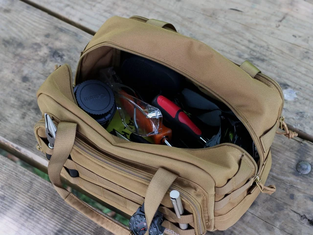 Alt view image 4 of 7 - 12-Inch Heavy Duty Tool Bag, Tactical, Gear, Range, EDC,Tool for cars, Multi-Purpose Work Bag for Mechanics, Electrician, Carpenters, Builders,Plumbers 12" X 7" X 7"