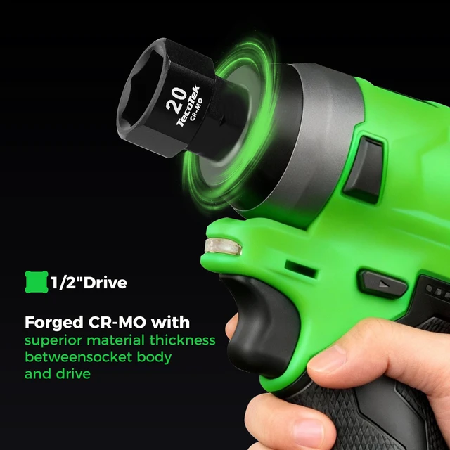 Alt view image 6 of 7 - 14PCS 1/2" Drive 17-30mm Low Profile Nano Impact Socket Set