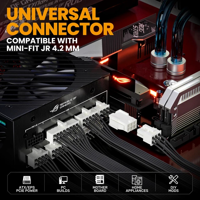 Alt view image 3 of 7 - Crimping Tool Connector Kit, 41 Types of Connectors (2.54-4.2mm), Compatible with Molex Mini-Fit Jr 4.2mm, Standard.062" (3.68mm), Dupont 2.54mm, KF2510 and KK254, Crimper for 30-16 AWG Wire