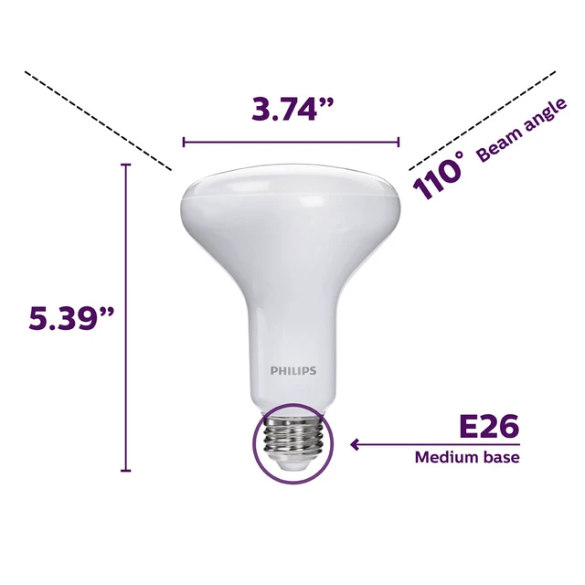 Alt view image 3 of 6 - LED Light Bulbs Bundle with Dimmable BR30 Flood Lights (6-Pack) and Flicker-Free Frosted A19 Bulbs (4-Pack)