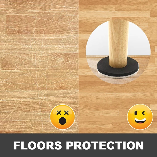 Alt view image 5 of 7 - Felt Furniture Sliders for Hardwood Floors 16 PCS, 3 1/2" Beige Felt Furniture Pads for Hardwood Floors, Furniture Moving Sliders, Heavy Duty Felt Movers Sliders, Chair Leg Floor Protectors