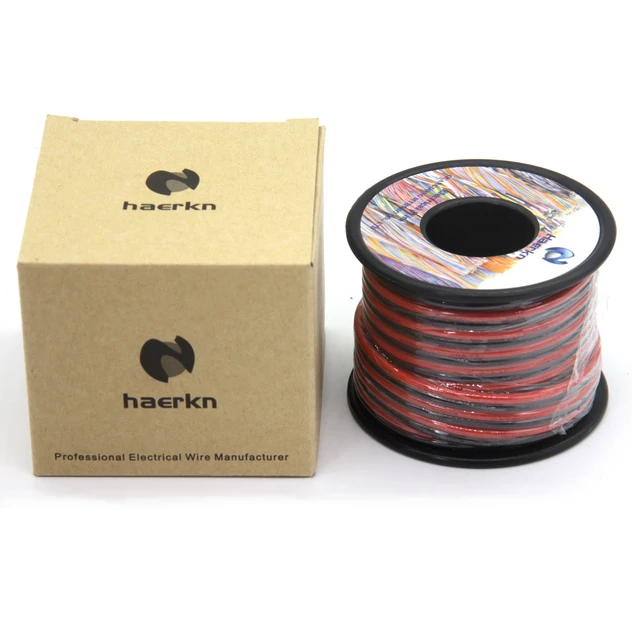 Alt view image 5 of 7 - 16 awg Silicone Electrical Wire Cables 2 Cores 30ft Spool 16 Gauge Soft and Flexible Hook Up Oxygen Free Strands Tinned Copper Wire