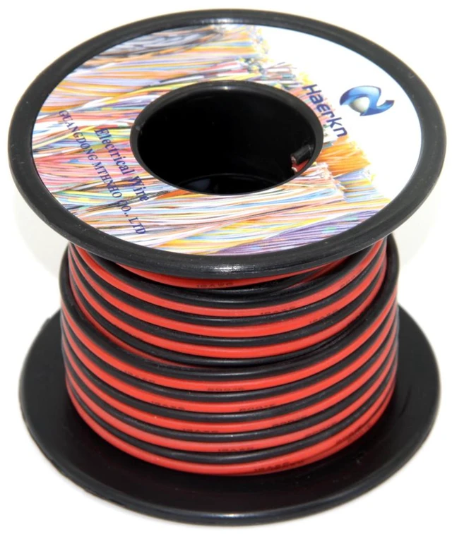 Alt view image 4 of 7 - 16 awg Silicone Electrical Wire Cables 2 Cores 30ft Spool 16 Gauge Soft and Flexible Hook Up Oxygen Free Strands Tinned Copper Wire