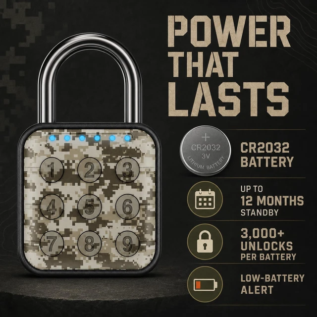 Alt view image 4 of 7 - Locker Lock, 6-Digit Keypad Combination Lock for Gym Lockers Digital Push-Button Padlock, LED Feedback & Zinc Alloy for School Lockers, Employee Lockers and Office Cabinets, 2.95 Inch