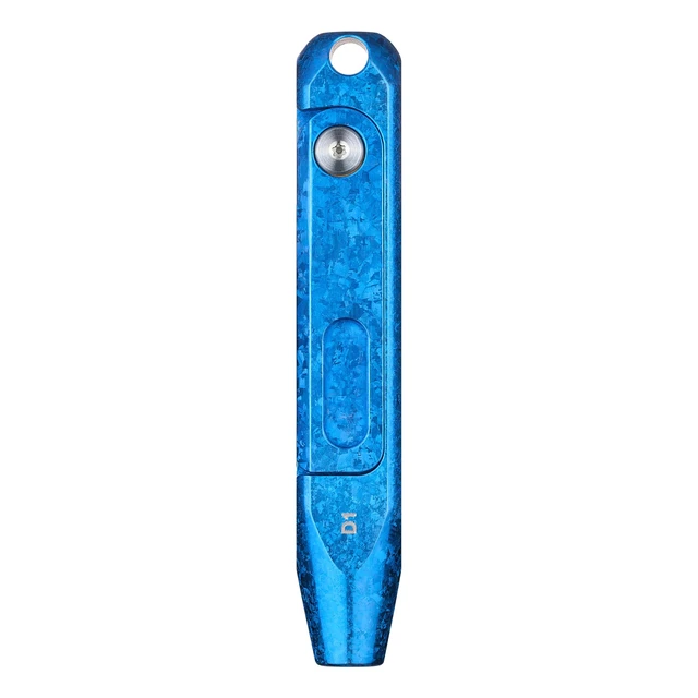 Alt view image 3 of 6 - Otacle D1 D1 Titanium Alloy 9-in-1Small EDC Pocket Screwdriver Multi-Bit Pocket Screwdriver with Concealed Bit Storage, S2 Steel Magnetic Bits for Work & Daily Use (Snowflake Blue)
