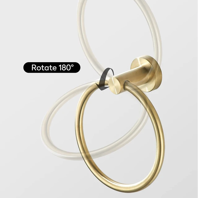 Alt view image 4 of 7 - Gold Bathroom Hardware, Toilet Paper Holder Towel Ring and Robe Hook Brushed Gold Bathroom Accessories Set Wall Mount 3 Pieces Stainless Steel1
