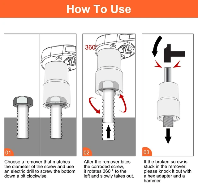 Alt view image 5 of 7 - 12PCS 1/2-Inch Drive Lug Nut Remover Set, Wheel Lock Removal Kit Stripped Wheel Lock Removal Extractor, Cr-Mo Twist Socket Kit, For Removing Damaged, Frozen, Rusted, Studs