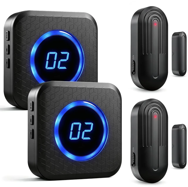 Main image of Door Chime, Know Which Door Opened, Home & Business Entry Chime Door Sensor Chime for Store/Office, Door-Open Alerts for Kids & Elderly, 600 Ft Range, 40 Tones, 5 Volume Levels up to 110 dB