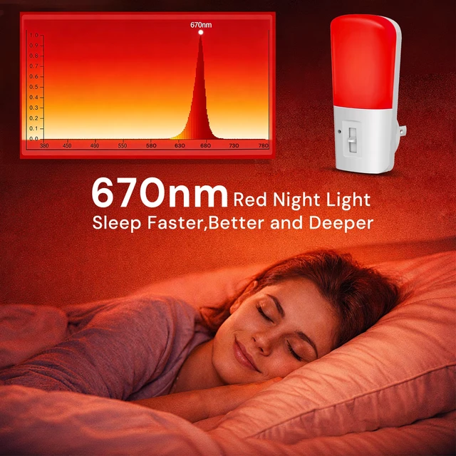 Alt view image 3 of 7 - Red Light Night Light Plug in, Dimmable LED Night Lights 2 Pack Dusk to Dawn Sensor, Sleep Aid Red, 0-80LM Adjustable Brightness Red Nightlight for Nursery Kids Room Hallway Kitchen Gift