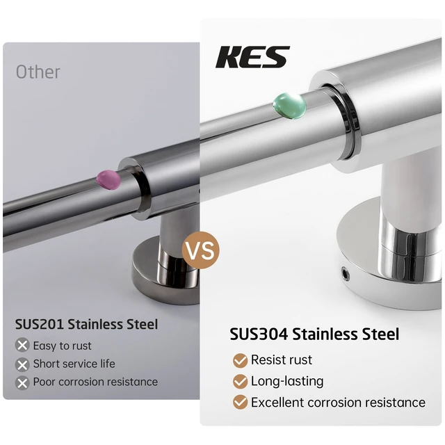 Alt view image 4 of 7 - 30-Inch Shower Slide Bar with Adjustable Handheld Shower Head Holder, Reuse Existing Holes, SUS304 Polished Stainless Steel Wall Mount for Bathroom, Drilling Required, F209S78-PS