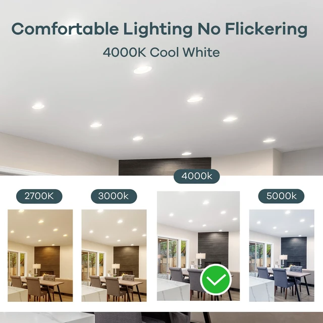 Alt view image 7 of 7 - 6 Pack Dimmable MR16 LED Bulbs, 5W=50W 500lm 4000K Cool White GU5.3 Bi-Pin Base MR16 Bulbs 12V Low Voltage 40° Beam Angle for Spotlights, Recessed, Tracking, Landscape Lighting