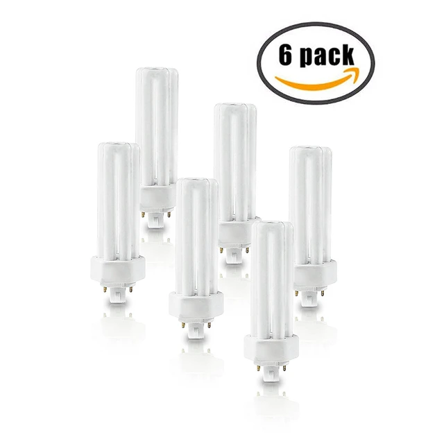 Alt view image 2 of 4 - PLT-26W CFL Bulb 3000K Warm White, 4-Pin GX24q-3 (6-Pack) Triple-tube CFL, soft warm 3000K. GX24q-3 4-pin base, commercial/residential use