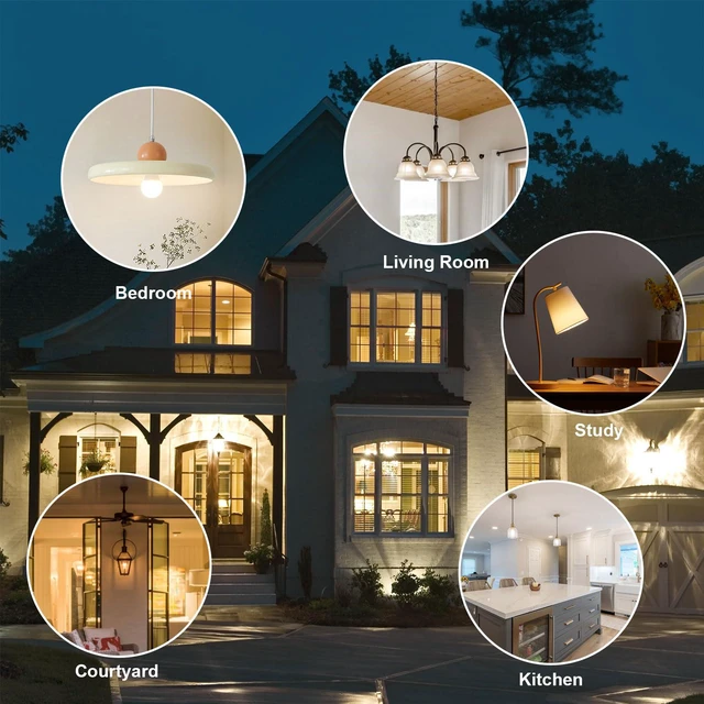 Alt view image 7 of 7 - 24 Pack A19 Led Light Bulb Neutral 4000K 60 Watt Equivalent Light Bulbs 8W Non-Dimmable Light Bulb A19 Standard Bulbs E26 Base 800 LM Efficient Light Bulb for Office ETL/UL Listed