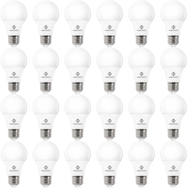 Main image of 24 Pack A19 Led Light Bulb Neutral 4000K 60 Watt Equivalent Light Bulbs 8W Non-Dimmable Light Bulb A19 Standard Bulbs E26 Base 800 LM Efficient Light Bulb for Office ETL/UL Listed