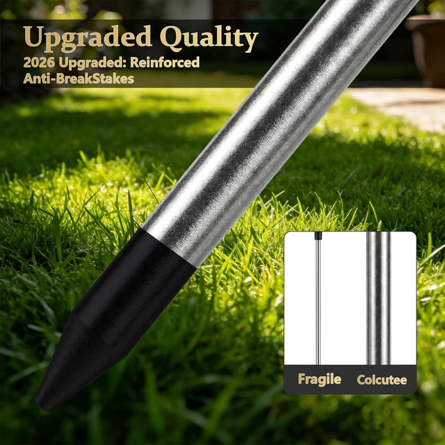 Alt view image 3 of 7 - 4-Pack Solar Firework Lights for Outside Waterproof Garden Fairy Lights Adjustable 32"-51" tall, 200 LED stainless steel stake starburst lights with 8 modes for pathway patio decorations