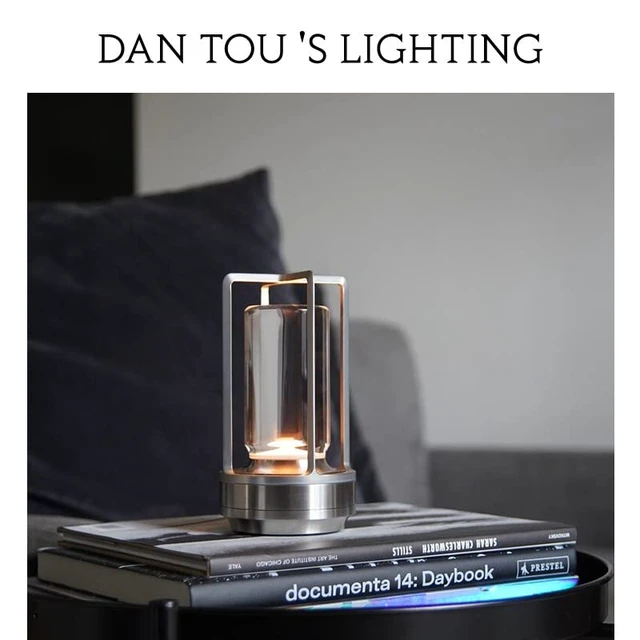 Alt view image 4 of 7 - Rechargeable Cordless Small Metal Table Lamp, Stepless Dimming, 3-Color Silver, 2600mAh Battery, Portable LED Desk Light, Cute, Suitable for Indoor/Outdoor/Restaurant/Bedroom/Bar/Coffee/Camping