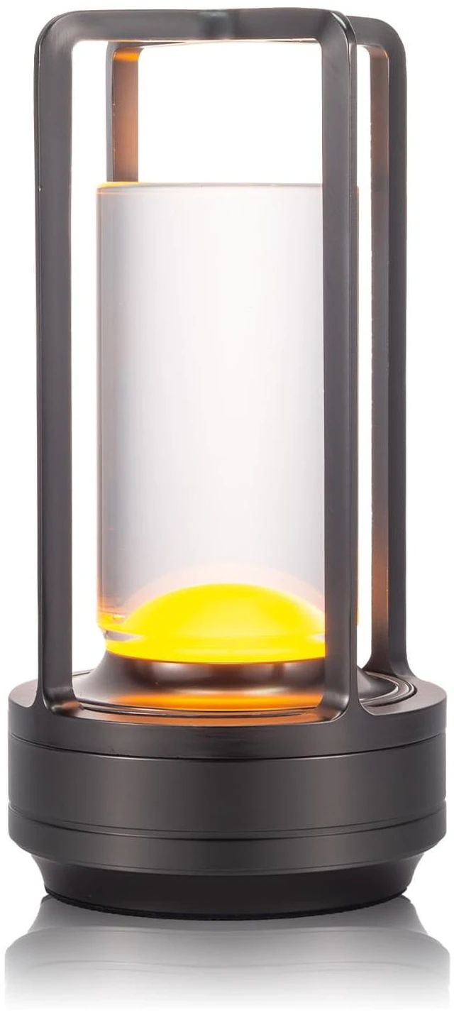 Main image of Rechargeable Cordless Small Metal Table Lamp, Stepless Dimming, 3-Color Grey2600mAh Battery, Portable LED Desk Light, Cute, Suitable for Indoor/Outdoor/Restaurant/Bedroom/Bar/Coffee/Camping
