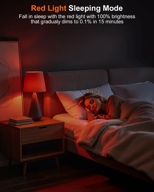 Alt view image 5 of 7 - LED Color Changing Light Bulb, 100 Watt Equivalent 1300 Lumen, A19 Light Bulbs with Remote Control, E26 Standard Base, 2700K-6000K, 5 Modes, Timer, RGB Lightbulb for Home, 12W (6 Pack)