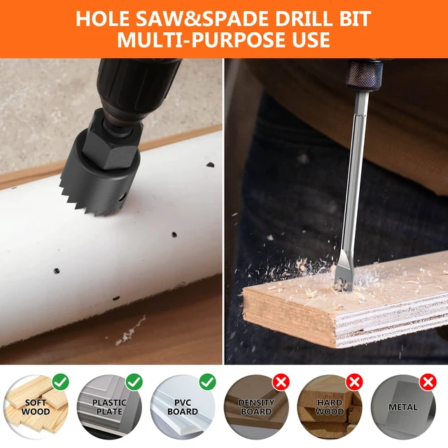 Alt view image 6 of 7 - 109Pcs Drill Bit Set with Ratchet Screwdriver Portable Case Drill Bits HSS Material Titanium Coated for Metal Wood Masonry High Speed Steel Drill Bit Screwdriver Bit Set Well Storage