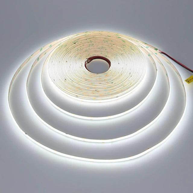 Alt view image 7 of 7 - 49.2ft/15M 24V COB LED Strip Light Cool White 6000K 5760LEDs 11000lm CRI 93+ Uniform Glow IP20 Not Waterproof Flexible LED Tape Lights for DIY Bedroom Home Decor(Power Supply not Included)
