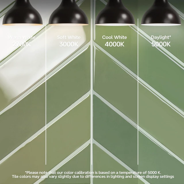 Alt view image 4 of 7 - Herringbone Peel and Stick Backsplash, Olive Green, 10 Sheets 12.6 x 9.7 in, Thicker Rectangular Vinyl Stick-On Wall Tiles, Easy Alignment, Waterproof, Easy to Clean, Kitchen/Bathroom