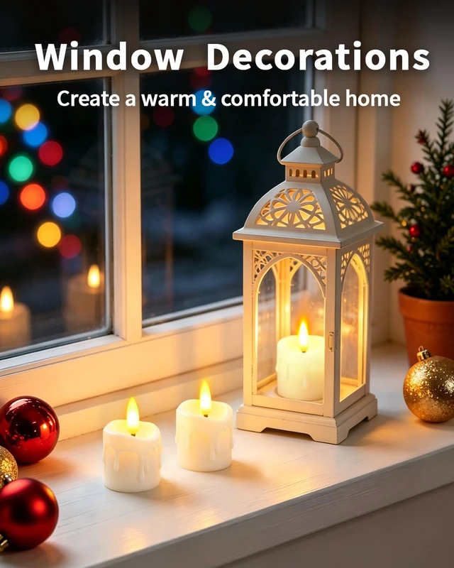 Alt view image 4 of 7 - 12 Pack Small Rechargeable Flameless Candles with Remote Timer 1.5"x2" LED Tea Lights Flickering Mini Candles Battery Operated Votive Fake Candles for Halloween Wedding Party Table Decor