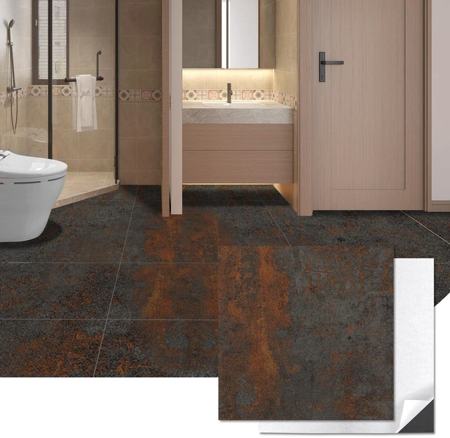 Main image of 30-Pack Peel and Stick Vinyl Floor Tiles, 12 x 12 in, Rust Granite Anti-Slip, Waterproof, Stain-Resistant, Simple to Clean, Durable, Premium Vinyl, Ideal for Kitchen, Dining Room, Bedrooms