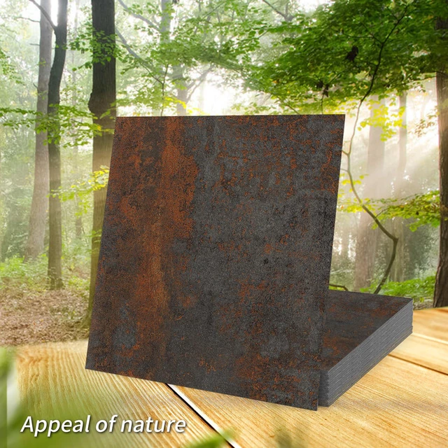 Alt view image 7 of 7 - 30-Pack Peel and Stick Vinyl Floor Tiles, 12 x 12 in, Rust Granite Anti-Slip, Waterproof, Stain-Resistant, Simple to Clean, Durable, Premium Vinyl, Ideal for Kitchen, Dining Room, Bedrooms