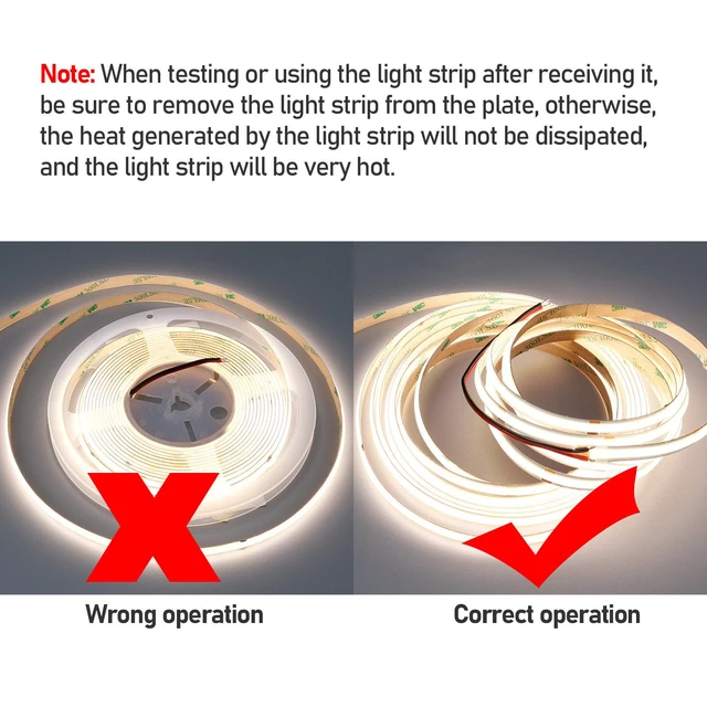 Alt view image 4 of 7 - 49.2ft/15M 24V COB LED Strip Light Natural White 4000K CRI 93+ 11000lm 5760LEDs Uniform Glow IP20 Not Waterproof Flexible LED Tape Lights for DIY Bedroom Home Decor(Power Supply not Included)